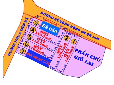 Bán 07 lô thôn đảnh thạnh, xã bình lộc  cũ , nay là suối hiệp  mới . 0