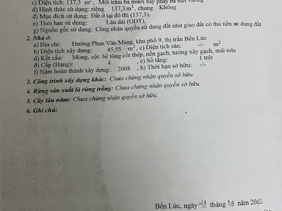 Chính chủ bán nhà mặt tiền phan văn mảnh,  bến lức, long an 3