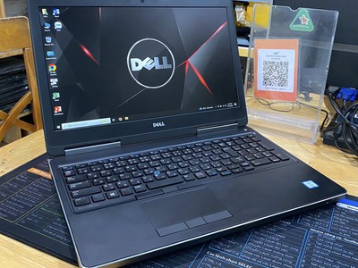 Laptop Dell Precision 7520 Core i7-7700HQ Ram 16GB SSD 512GB 2 VGA Rời M1200 Màn 15.6 Inch Full HD 0