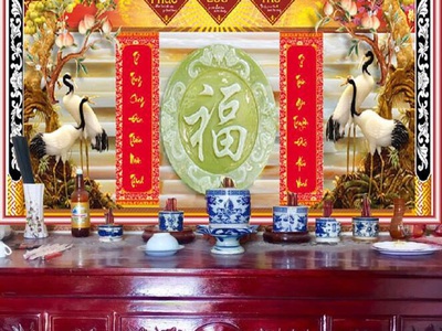 Tranh gạch men phòng thờ HP9233 0