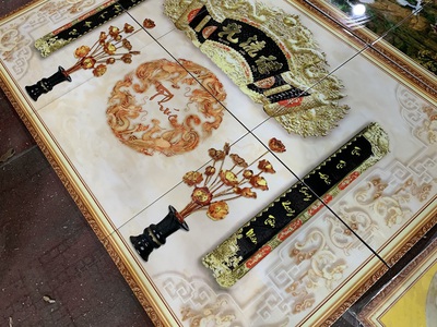 Tranh gạch men phòng thờ HP9233 5
