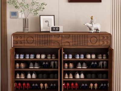 Tủ để giày dép bằng gỗ sồi tự nhiên   giải pháp lưu trữ hiện đại cho gia đình 2