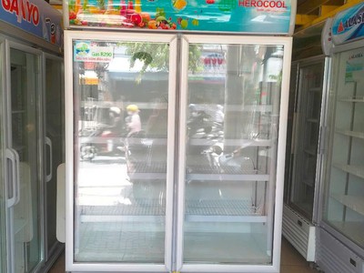 Tủ mát 2 cánh thương hiệu herocool dung tích 1200 lít hàng mới nguyên kiện 0