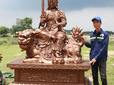 Đúc tượng Phật bằng đồng đẹp, sắc nét, hàng đầu VN 1