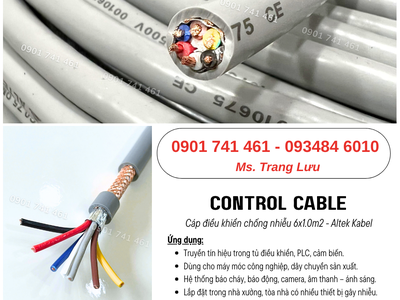 Cáp tín hiệu chống nhiễu 6x1.0 Altek Kabel Đà Nẵng, Bình Định, Phú Yên 0