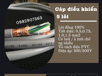 Cáp Điều Khiển 5 Lõi phân phối Hà Nội, Đà Nẵng, TP HCM 2