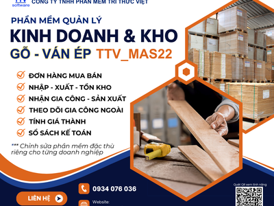 Phần mềm kinh doanh, gia công và kho gỗ nguyên liệu, ván ép, pallet 0