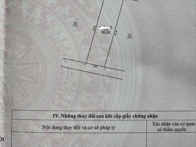 Bán hai lô liền nhau 95m và 99m đất phân lô sở hạ, ninh sở 1