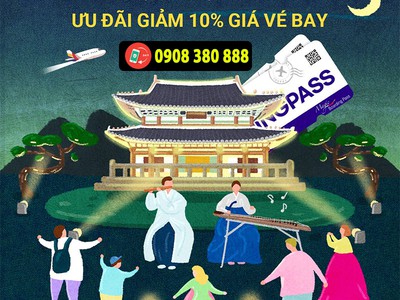 Ưu đãi giảm 10 giá vé bay Hàn Quốc cùng Asiana Airlines 0