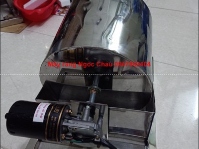 Máy rang đậu xanh, bột đậu xanh rau má 2