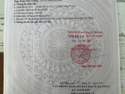 Bán cặp nhà 79/4 DŨNG SỸ THANH KHÊ, nhà 3 tầng đẹp kiên cố, trung tâm Thanh Khê 2