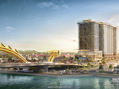 The Legend Đà Nẵng - Căn 2PN, DT 79m , View paronama cầu Rồng   sông Hàn TT 2,9 tỷ là sở hữu 7