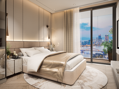 The Legend Đà Nẵng - Căn 2PN, DT 79m , View paronama cầu Rồng   sông Hàn TT 2,9 tỷ là sở hữu 2