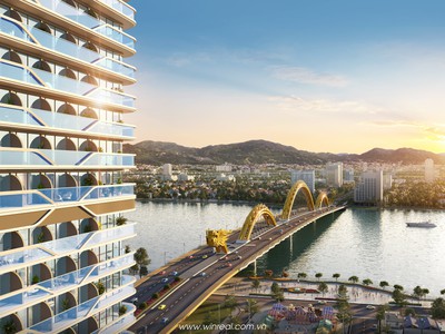 The Legend Đà Nẵng - Căn 2PN, DT 79m , View paronama cầu Rồng   sông Hàn TT 2,9 tỷ là sở hữu 11