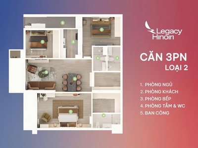Chung cư cao cấp phía tây Hà Nội  - Legacy HINORI -50tr/m2 4