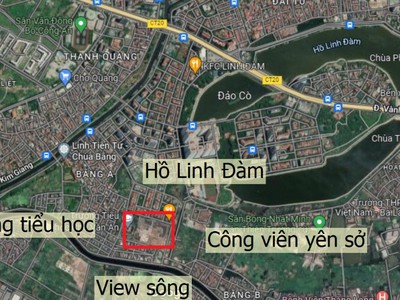 Bán nhà linh đàm   dt 130m2, mt 6.5m. sẵn nhà 5 tầng.giá 330 triệu/m2 0