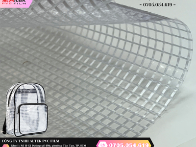 Cuộn nhựa pvc ô lưới 5mm sợi gia cương giá rẻ 0