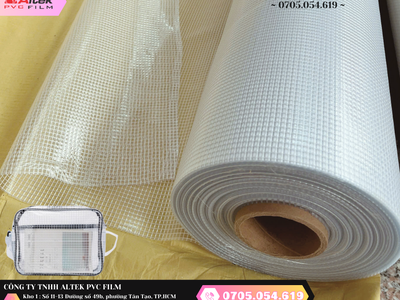 Cuộn nhựa pvc ô lưới 5mm sợi gia cương giá rẻ 1