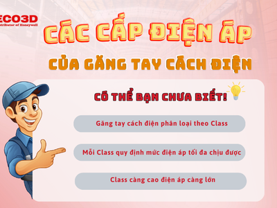 Các cấp điện áp của găng tay cách điện 0