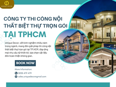Công ty thi công nội thất biệt thự trọn gói tại TP.HCM uy tín 0