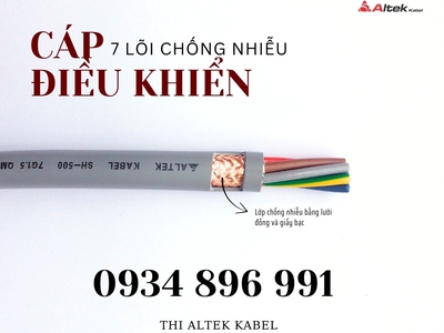 Cáp Điều Khiển 7 Lõi Chống Nhiễu 7 0.5   7 1.5mm  Altek Kabel   Giá Tốt, Giao Nhanh 1