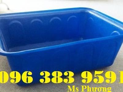 Thùng chữ nhật 200 lít hàng mới 100, bền đẹp, an toàn thực phẩm tuyệt đối. 1