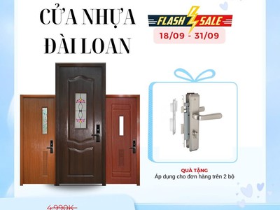 Cửa nhựa Đài Loan ghép thanh 1