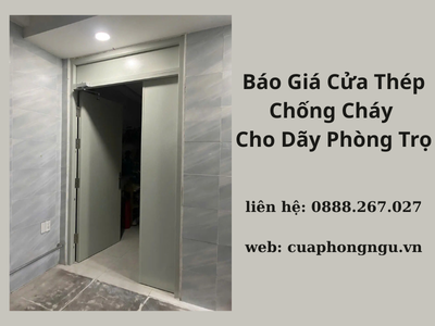 Báo Giá Cửa Thép Chống Cháy Cho Dãy Phòng Trọ Mới Nhất 0