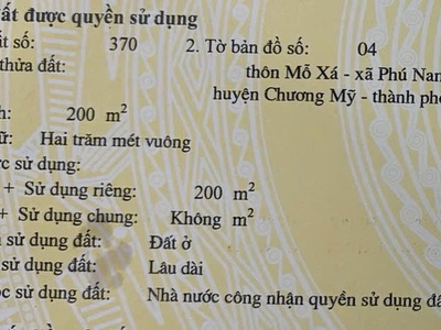 Siêu hót lô đất đẹp và lại rẻ nhất 200m tại phú nam an-chương mỹ-hà nội 3