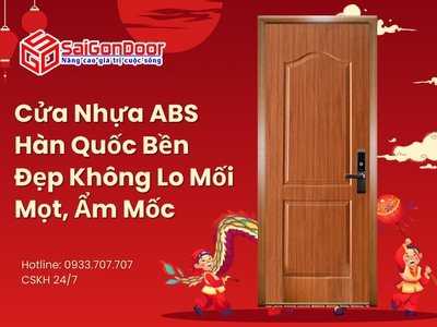 Cửa Nhựa ABS Hàn Quốc Bền Đẹp Không Lo Mối Mọt, Ẩm Mốc 0