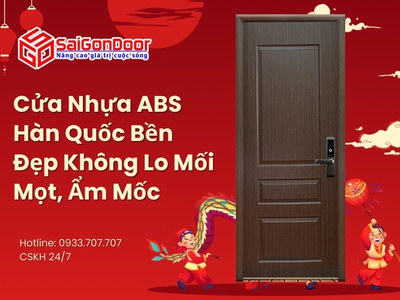 Cửa Nhựa ABS Hàn Quốc Bền Đẹp Không Lo Mối Mọt, Ẩm Mốc 1
