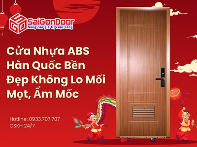 Cửa Nhựa ABS Hàn Quốc Bền Đẹp Không Lo Mối Mọt, Ẩm Mốc 2