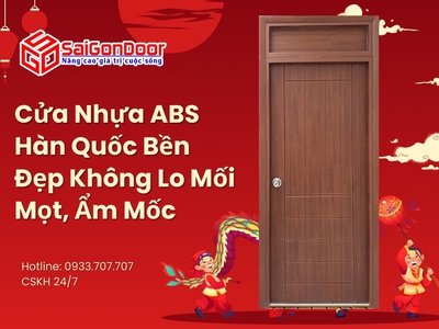 Cửa Nhựa ABS Hàn Quốc Bền Đẹp Không Lo Mối Mọt, Ẩm Mốc 4
