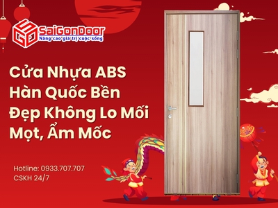 Cửa Nhựa ABS Hàn Quốc Bền Đẹp Không Lo Mối Mọt, Ẩm Mốc 6