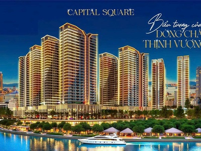 Căn 1PN/45.16m2 Giá 3.907 TỶ ngay cầu sông Hàn - CAPITAL SQUARE 3