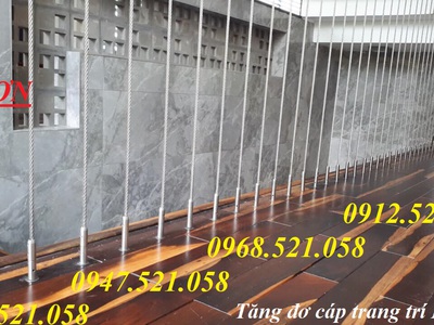 Cáp tăng đơ cầu thang dây cáp nhà hiện đại Hà Nội 0912521058 Thanh Sơn có tăng đơ ống tròn 304 INOX 7