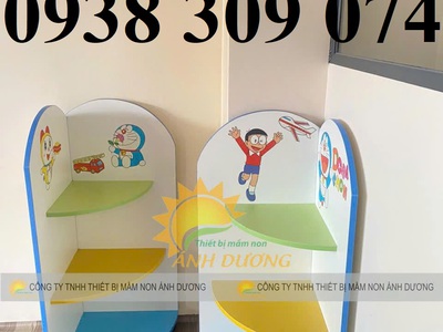 Kệ góc mầm non, kệ cá nhân mầm non, kệ xây dựng mầm non 2