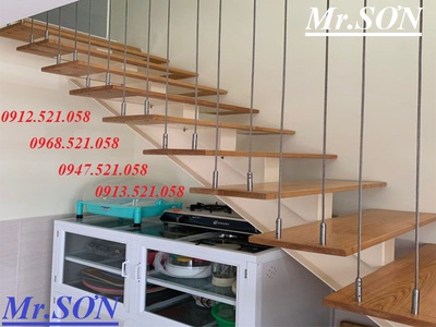 Cáp tăng đơ cầu thang dây cáp nhà hiện đại Hà Nội 0912521058 Thanh Sơn có tăng đơ ống tròn 304 INOX 4