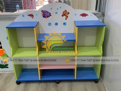 Kệ góc mầm non, kệ cá nhân mầm non, kệ xây dựng mầm non 5