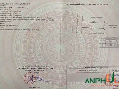 Chính chủ gửi bán lô đất trục liên TDP Đông, Phường Thiên Hương   xã Lâm Động 0