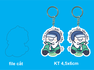 Móc khóa cắt máy tạo hình logo theo yêu cầu 0