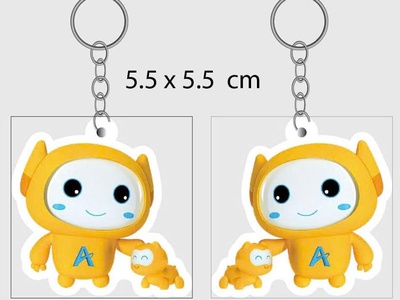 Móc khóa cắt máy tạo hình logo theo yêu cầu 1