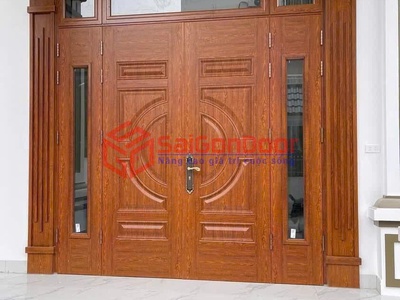 Cửa thép vân gỗ 3
