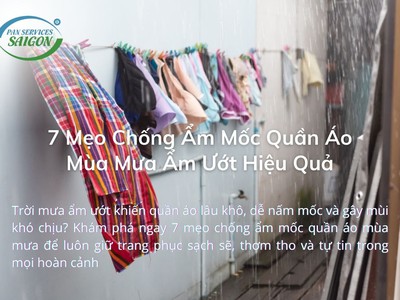 Cách Xử Lý Và Phòng Ngừa Ẩm Mốc Quần Áo Mùa Mưa Đơn Giản 0