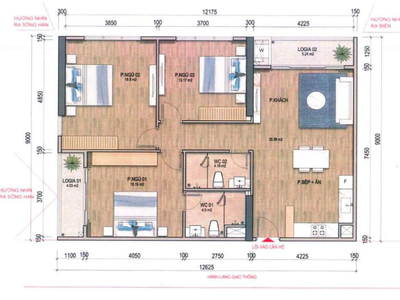 Căn 3PN, DT 104.28m  Capital Square  View sông Hàn  Vốn ban đầu 2,5 tỷ  CK đến 17 1