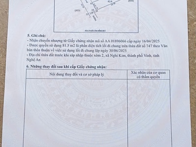 Sở hữu ngay lô đất đẹp - giá tốt - vị trí đắc địa tại xóm 2 nghi kim cũ, phường vinh hưng, nghệ an 0