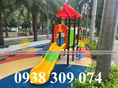 Bộ cầu trượt xích đu trẻ em,bộ liên hoàn cầu trượt trẻ em GR 2