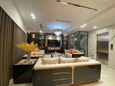 Nhà đẹp việt hưng   6 tầng   mt 8m   gara 2 ô tô 2