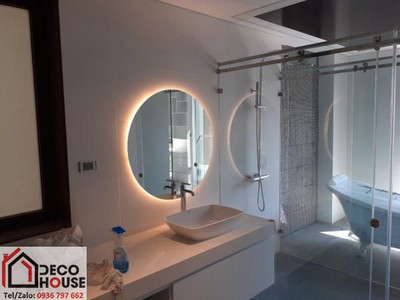 Địa chỉ bán gương cảm ứng nhà tắm tròn d80 uy tín 0