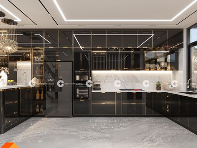 Tủ bếp Acrylic Gỗ MDF Thiết Kế Thanh Lịch, Hiện Đại 1